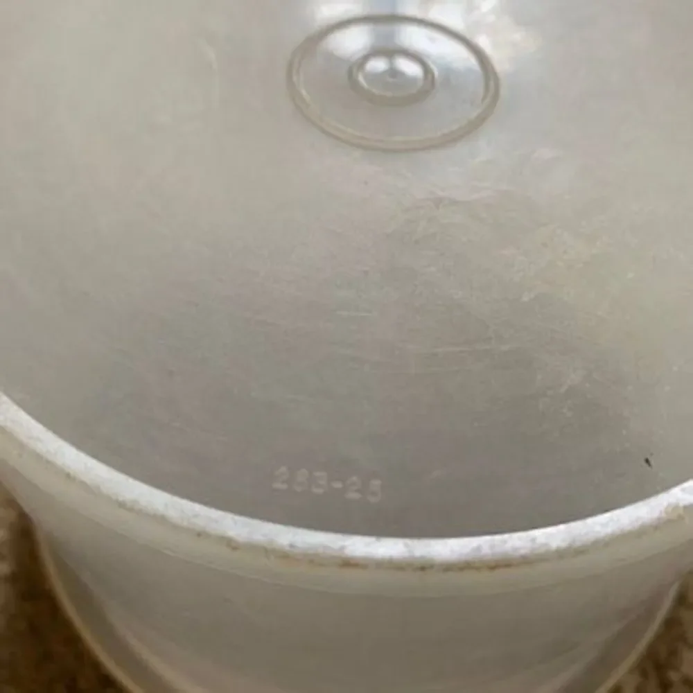 Tupperware 263-25 Sheer Canister Container With 238-29 Lid